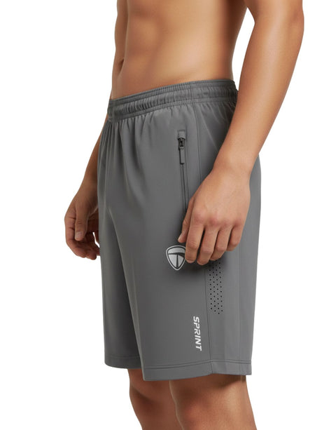 Men’s Running Shorts Light Grey Color | Sports Shorts for Jogging Training & Fitness Gym Workout Out | Triumph