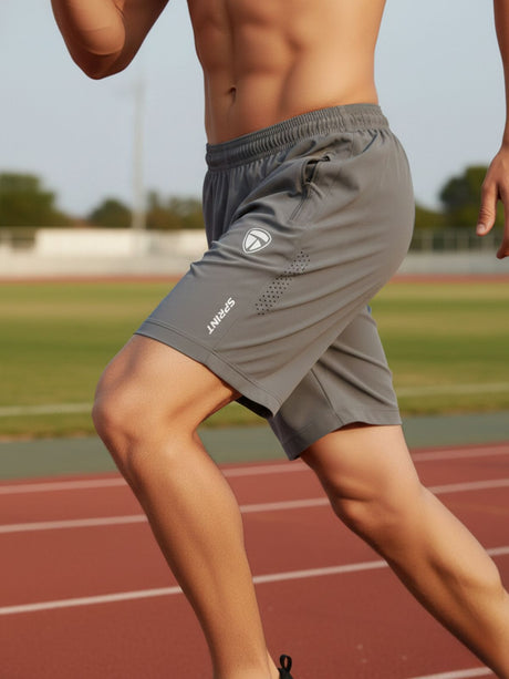 Men’s Running Shorts Light Grey Color | Sports Shorts for Jogging Training & Fitness Gym Workout Out | Triumph