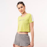 Basic Crop Tee - Green Glow