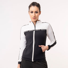 Signature Zip Up - Black and White