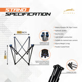 STAG GLOBAL FLEX 3-in-1 Multi-Game Table – Chess, Cards & Carrom – Foldable & Sturdy Design for Home, Clubs & Offices