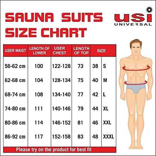Men’s Polyester Sauna Suit for Fitness, Weight Loss, Exercise, Gym Training – 415S