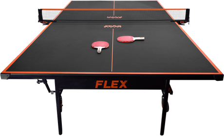 STAG GLOBAL Flex Series  Table Tennis  TT Table | Thickness 16,19,22,25 mm with 2 TT Rackets, 6 Balls, 1 Table Cover & Clamp Net
