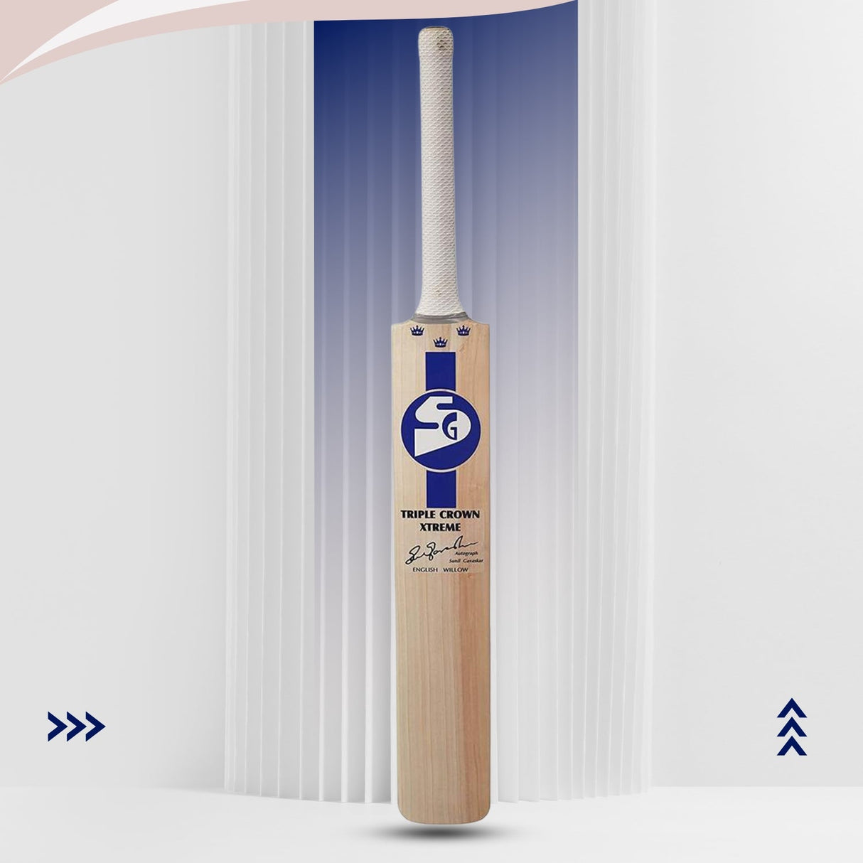 SG Triple Crown Xtreme Finest English Willow grade 3 Cricket Bat (Leather Ball) - Bats by SG