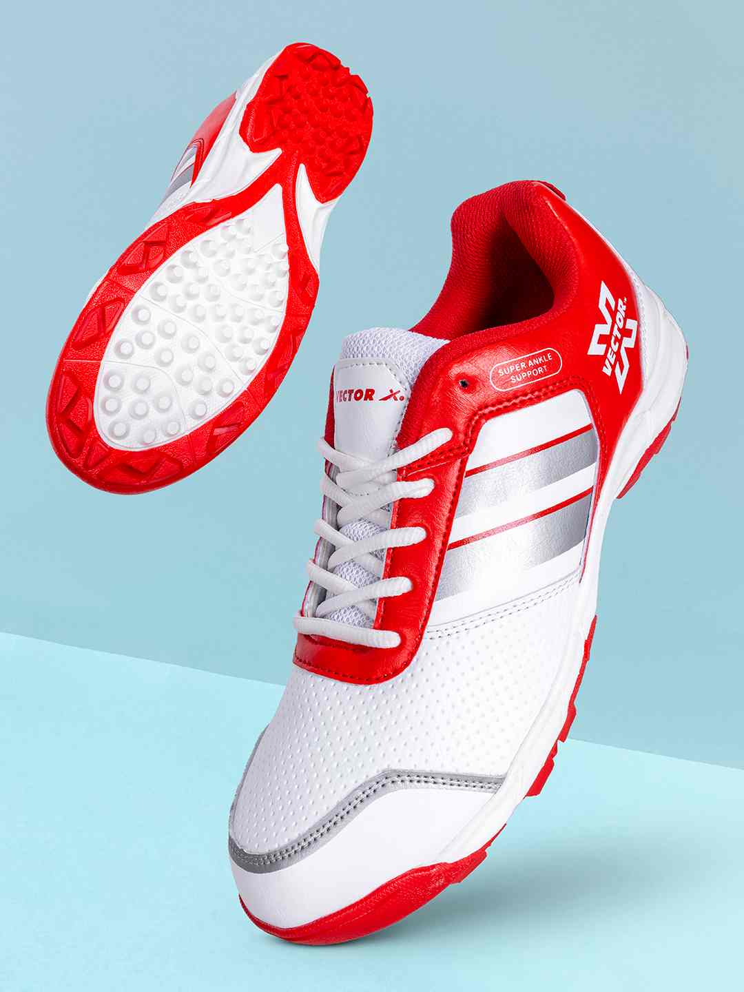 Vector X Blast-7.0 Stud Cricket Shoes, Synthetic Upper, Rubber Outsole, Designed to Elevate Your Game to New Heights Power, Precision, and Comfort