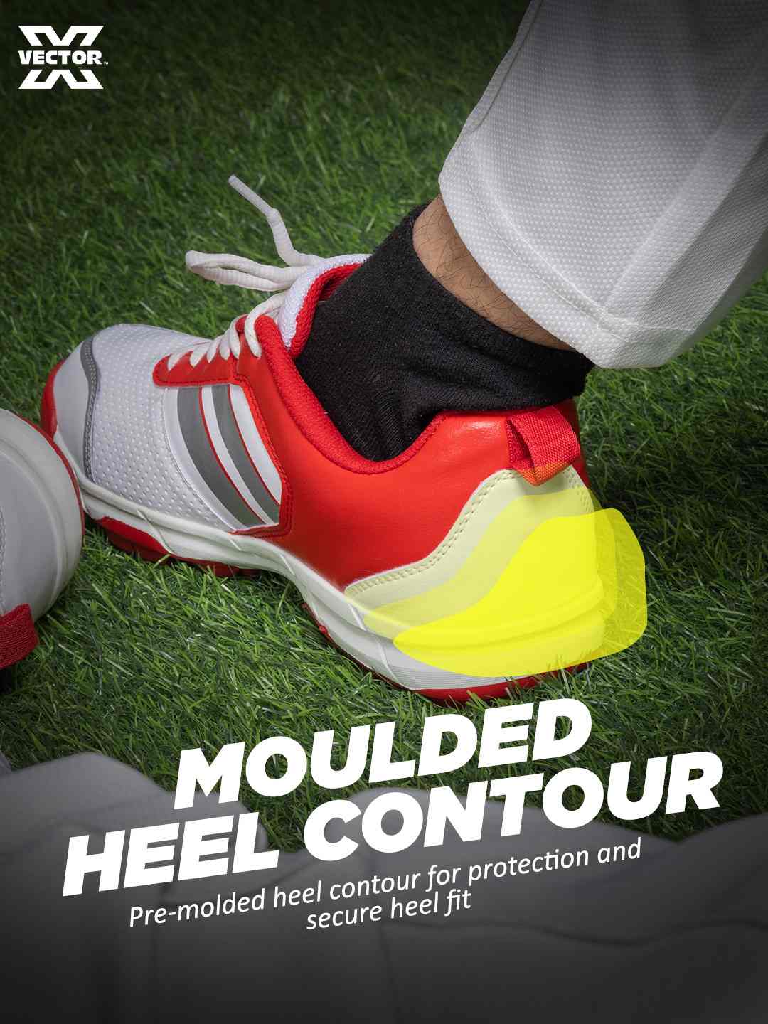 Vector X Blast-7.0 Stud Cricket Shoes, Synthetic Upper, Rubber Outsole, Designed to Elevate Your Game to New Heights Power, Precision, and Comfort