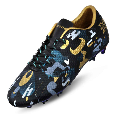 Vector X Elite 3D Texture TPU Fusing Upper with Electroplating TPU Sole, Sock for Grip, Soccer Football Studs,Durable, Lightweight