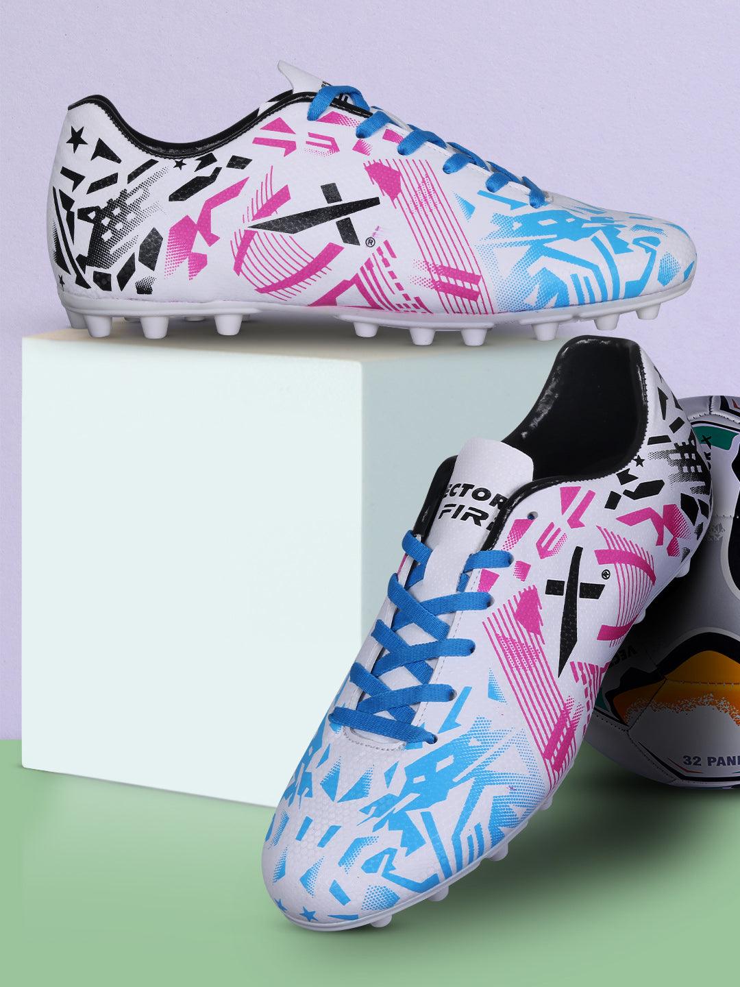 Vector X Fire Football Shoe Double Colored TPU Sole, Padded Footbed, Premoulded Heel Shoe for Men