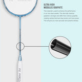 Light 11.1 Medium Strung Defensive Badminton Racket (Blue Fish) - 4U/G5