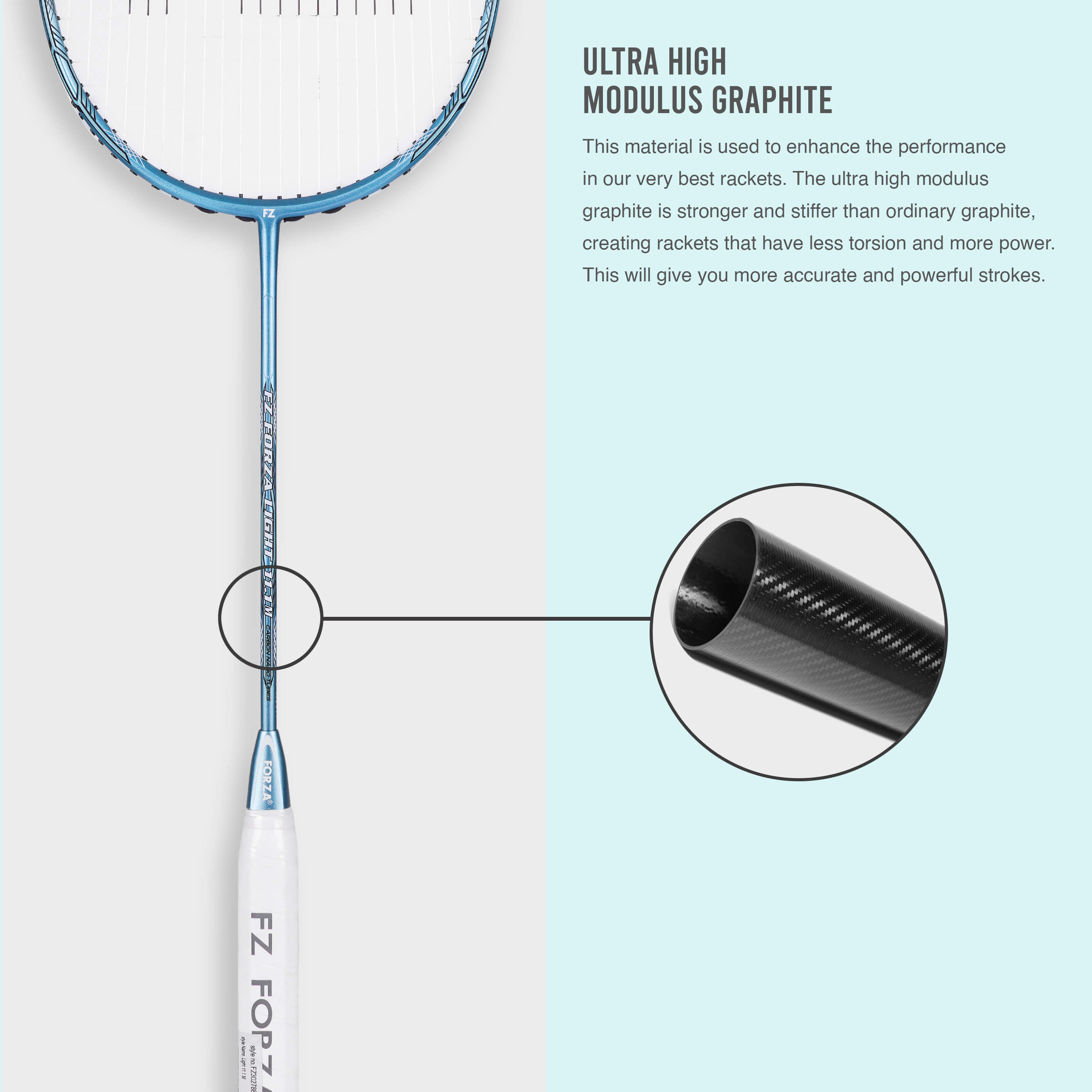 Light 11.1 Medium Strung Defensive Badminton Racket (Blue Fish) - 4U/G5