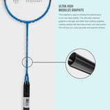 Precision 4000 Strung Badminton Racket( Blue) -4U/ G4