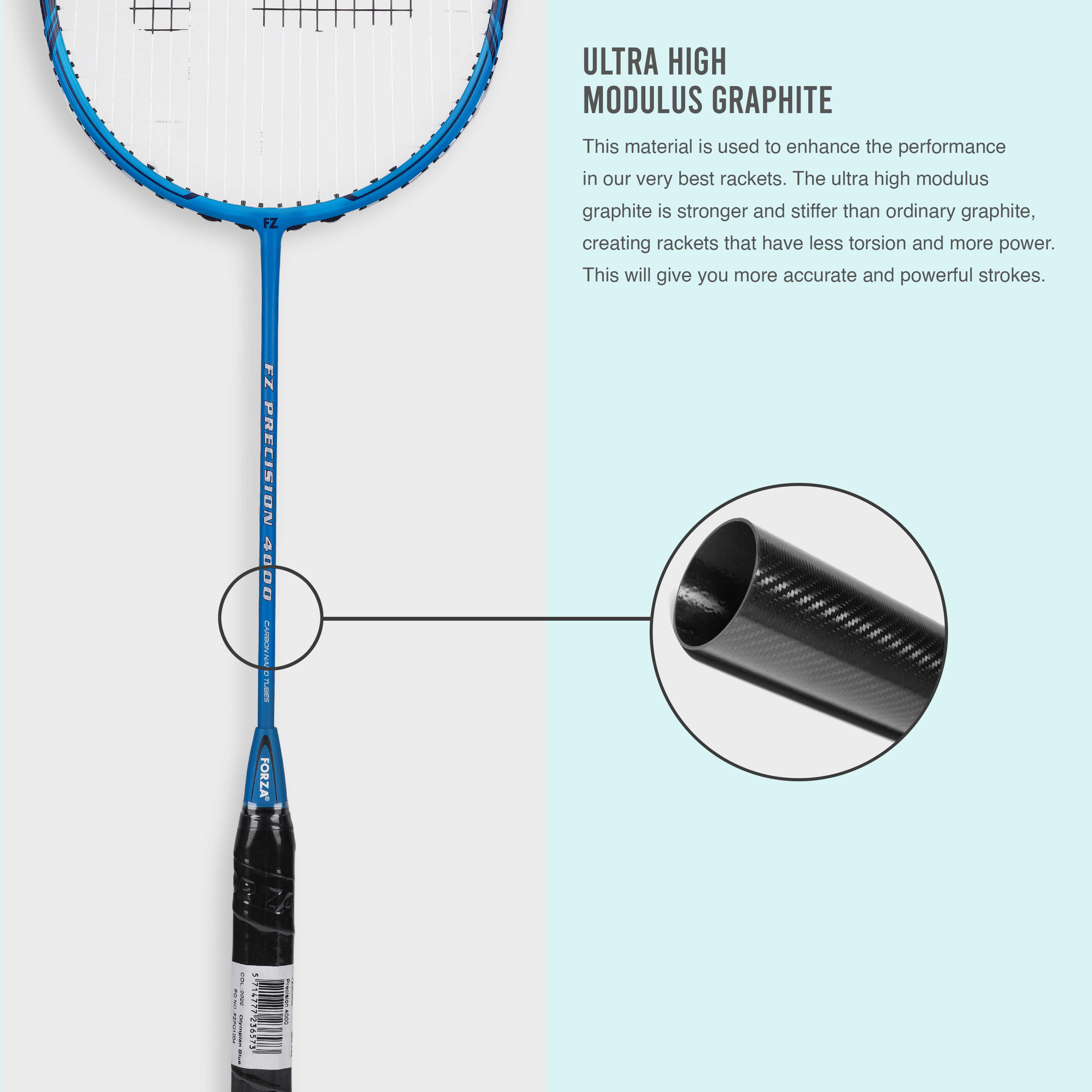 Precision 4000 Strung Badminton Racket( Blue) -4U/ G4