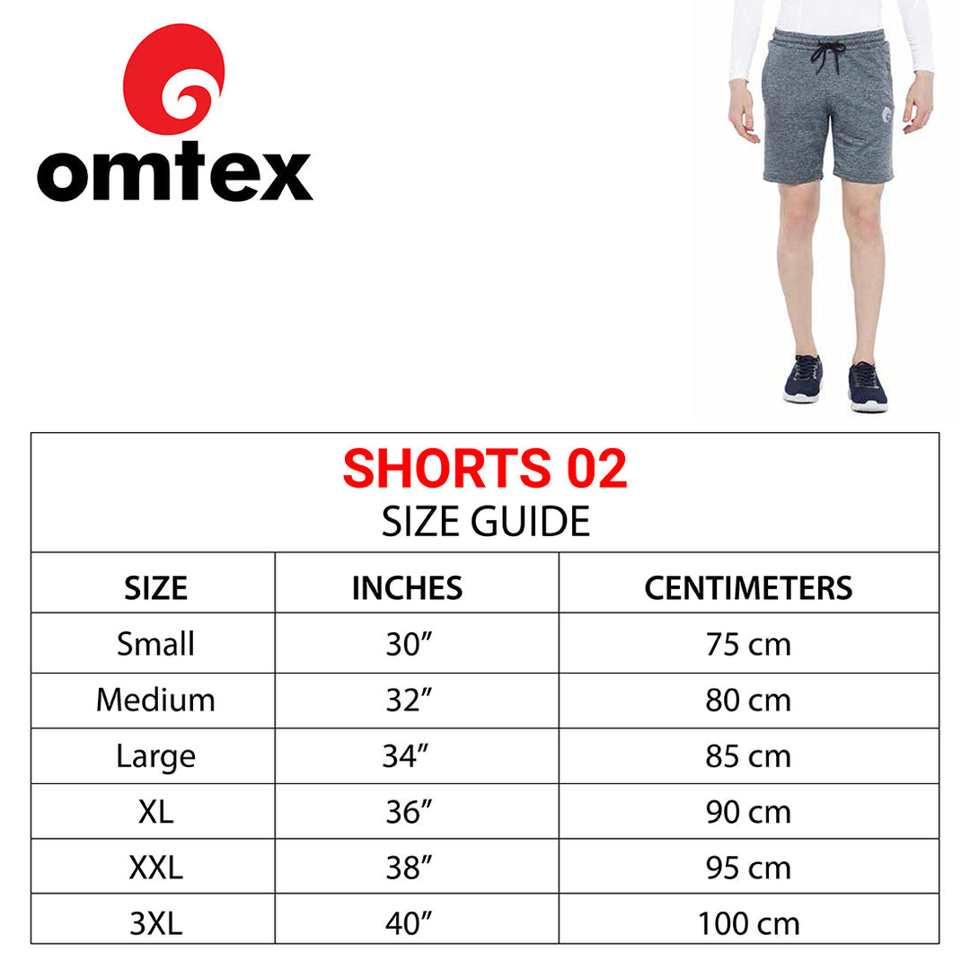 Omtex Shorts for Men - Gray