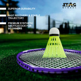 STAG GLOBAL 10 Nylon Shuttlecock For Beginners | Box 1 |  Superior Durability shuttlecocks for Beginners
