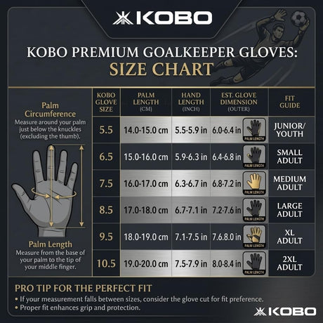 Kobo GKG-44 Football Goal Keeper Gloves | Kobo