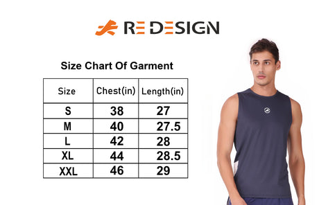 Performance Cut Sleeves Tshirt For Men (Black/Grey)