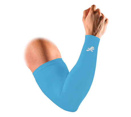 Nylon Compression Arm Sleeves For Men and Women (SKY BLUE)