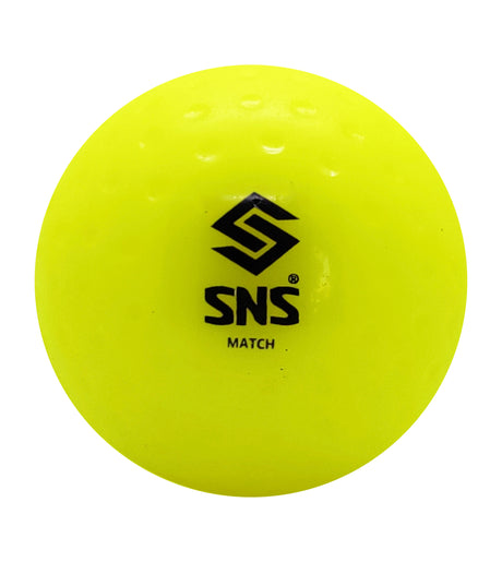 SNS Match Dimple Hockey Balls – Box of 6 (Yellow) | SNS Hockey
