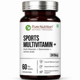 Sports Multivitamin+ Tablets 2419mg | Vitamins, Minerals & Herbs for Athletes | 60 Tablets - Nutrition by Pure Nutrition