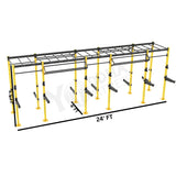 Freestanding CrossFit Rig - 24 Ft with Monkey Bar