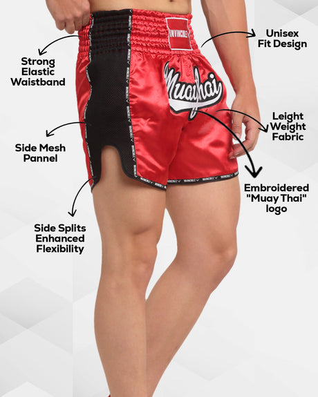 Invincible Unisex Muay Thai Boxing Shorts | K.L. Mahajan & Sons (Invincible)