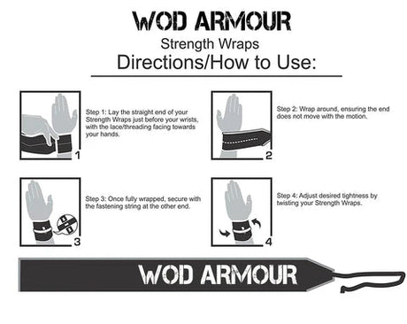WOD ARMOUR | Wrist Strength Wraps (Camouflage) | KIBI SPORTS WOD ARMOUR