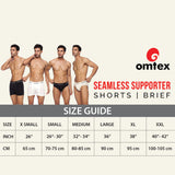 Omtex Sports Brief Seamless Supporter White