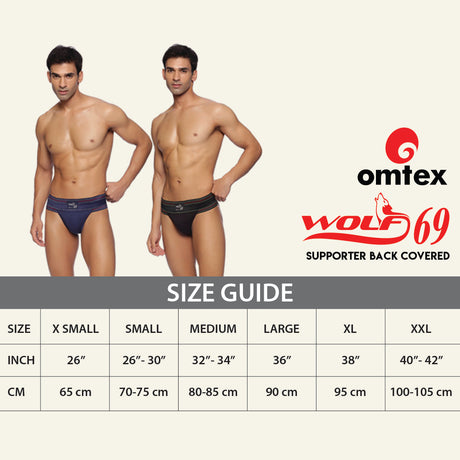 Wolf69 Back Covered Supporter Black | Omtex