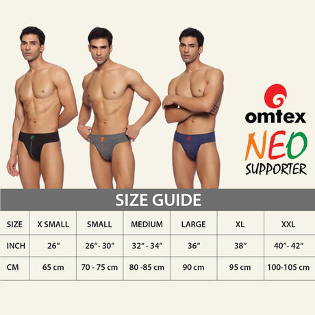 Neo Back Covered Supporter Black Navy P2 | Omtex