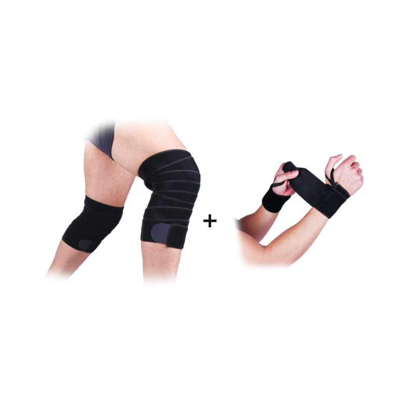 VIXEN KNEE+WRIST WRAP COMBO  PREMIUM