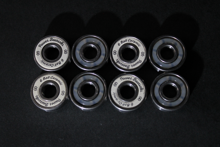 Power Bearings 6-Ball Ceramic inline skate bearings