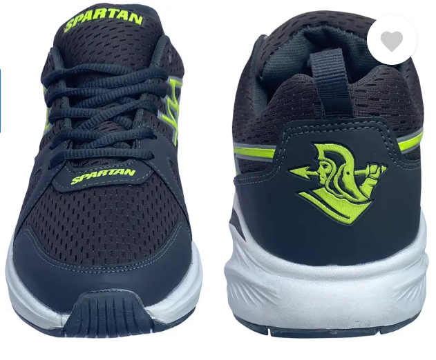 Black & Green Spartan X10 JS 180 Jogging Shoes | KIBI SPORTS