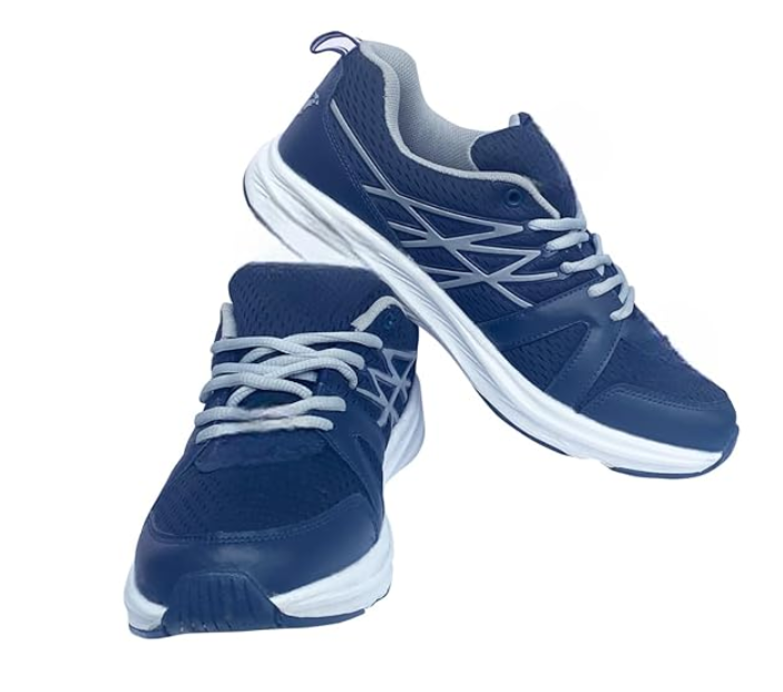 Blue & White Spartan X10 JS 180 Jogging Shoes | KIBI SPORTS