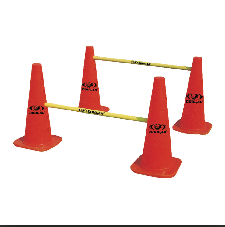 Cougar Agility Hurdle Cones Sets  Size 15 With Poles | Kibi Sports