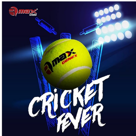 RMAX Genex Light Cricket Tennis Ball (Pack of 6) | Kibi Sports