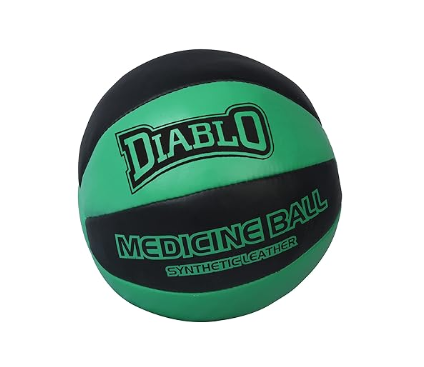 DIABLO Genuine/Synthetic Leather No Bounce Medicine Ball  (1KG, 2KG, 3KG, 4KG, 5KG, 6KG, 7KG, 8KG, 9KG, 10KG)| Kibi Sports