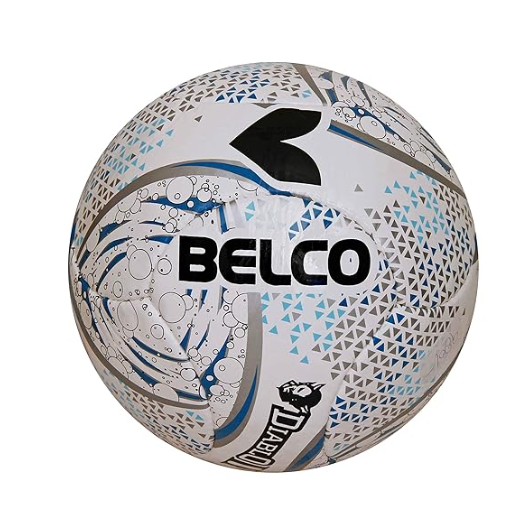 Belco Sports Diablo-II Blue 4Ply 1.4m PU 6 Panel Football Size 5 | Kibi Sports