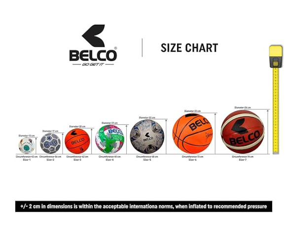 Belco Sports Diablo-II Blue 4Ply 1.4m PU 6 Panel Football Size 5 | Kibi Sports