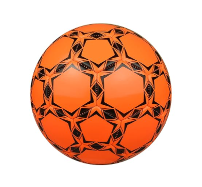 BELCO Florocent Orange PVC Football Size 5, Soccer Ball | Kibi Sports