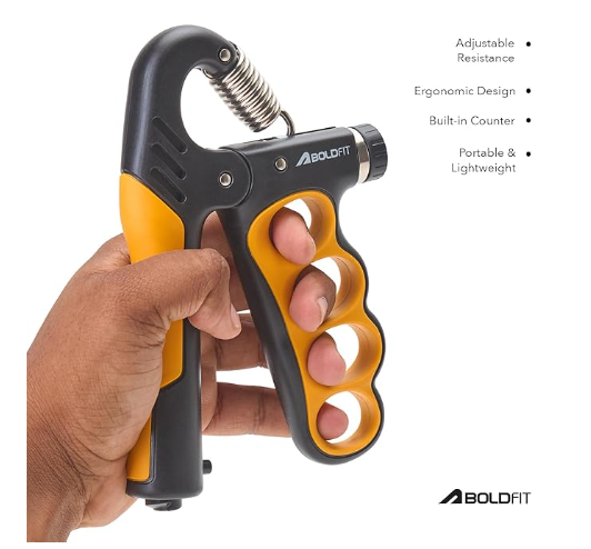 Boldfit Hand Gripper 100kg Adjustable Hand Grip | Kibi Sports