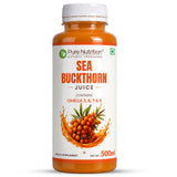 Sea Buckthorn Juice 500ml | Omega 3, 6, 7 & 9 | Daily Wellness Support | 500ML - Nutrition by Pure Nutrition