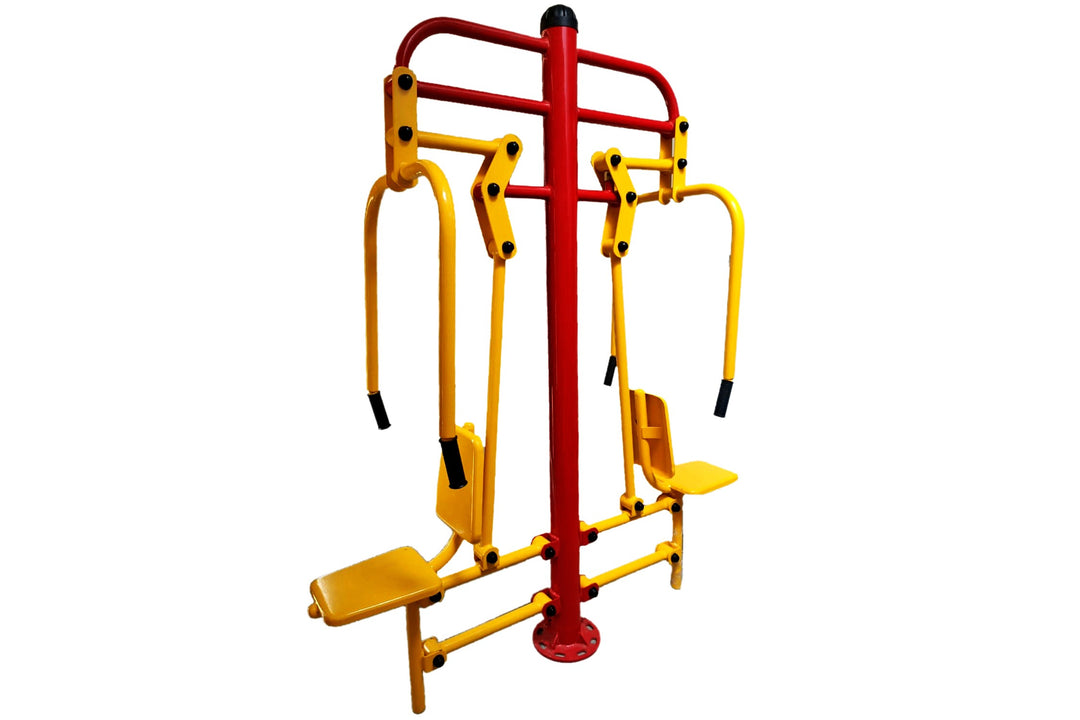 KrosFit SEATED CHEST PRESS (DOUBLE) Outdoor Gym Machine | KIBI Sports