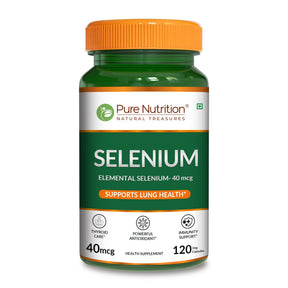 Selenium 40 mcg (L-Selenomethionine) | 120 Veg Tablets - Nutrition by Pure Nutrition