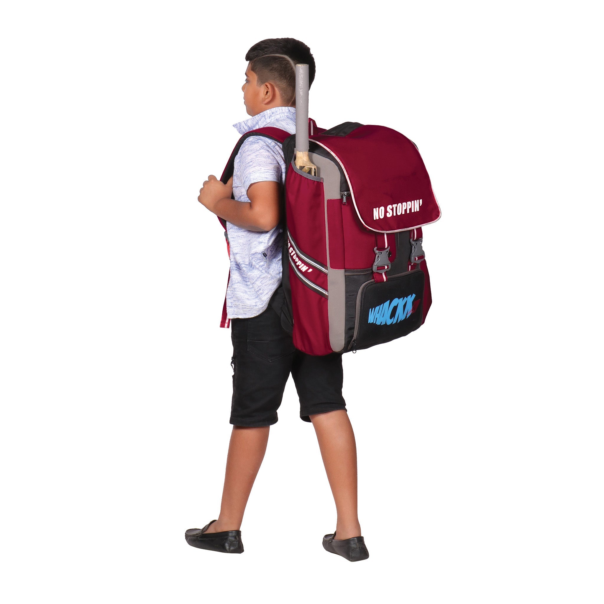 Scorer Red |Cricket Kitbag |Cricket Kit Bag Backpack |Juniour & Youth|Player Bat Pocket Shoe & Helmet Pocket |Separate Pad Pocket Fit 13.75 inch Leg Pad |2 Bottle Accesory Pocket