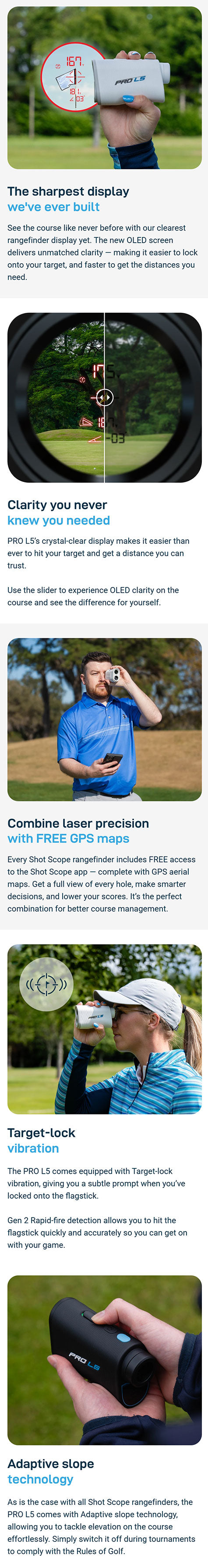 Shot Scope Pro L5 OLED Laser Rangefinder