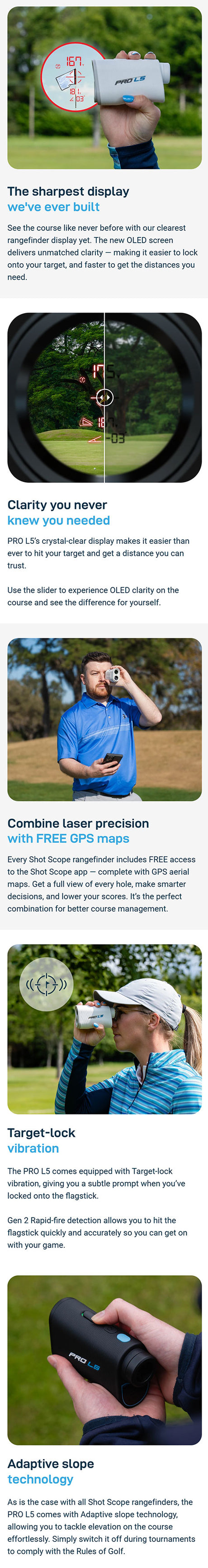 Shot Scope Pro L5 OLED Laser Rangefinder