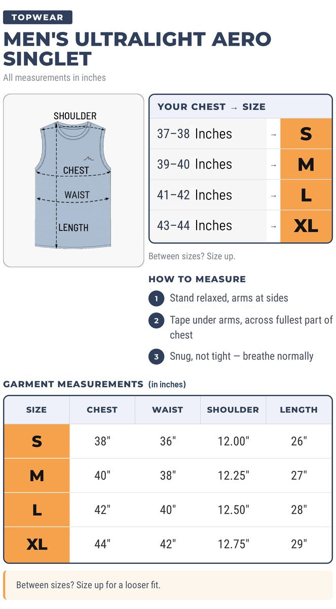 Reccy Men's Ultralight Aero Singlet