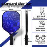 Synco Glory Carbon Fiber Pickleball Paddle | High Performance Pickleball Racket with Free Cover Bag