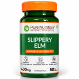 Slippery Elm 400 mg | 60 Vegetarian Capsules - Nutrition by Pure Nutrition