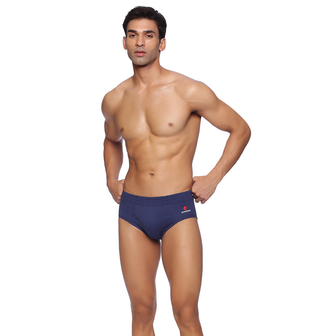 Omtex Cricket Sports Brief Navy Blue